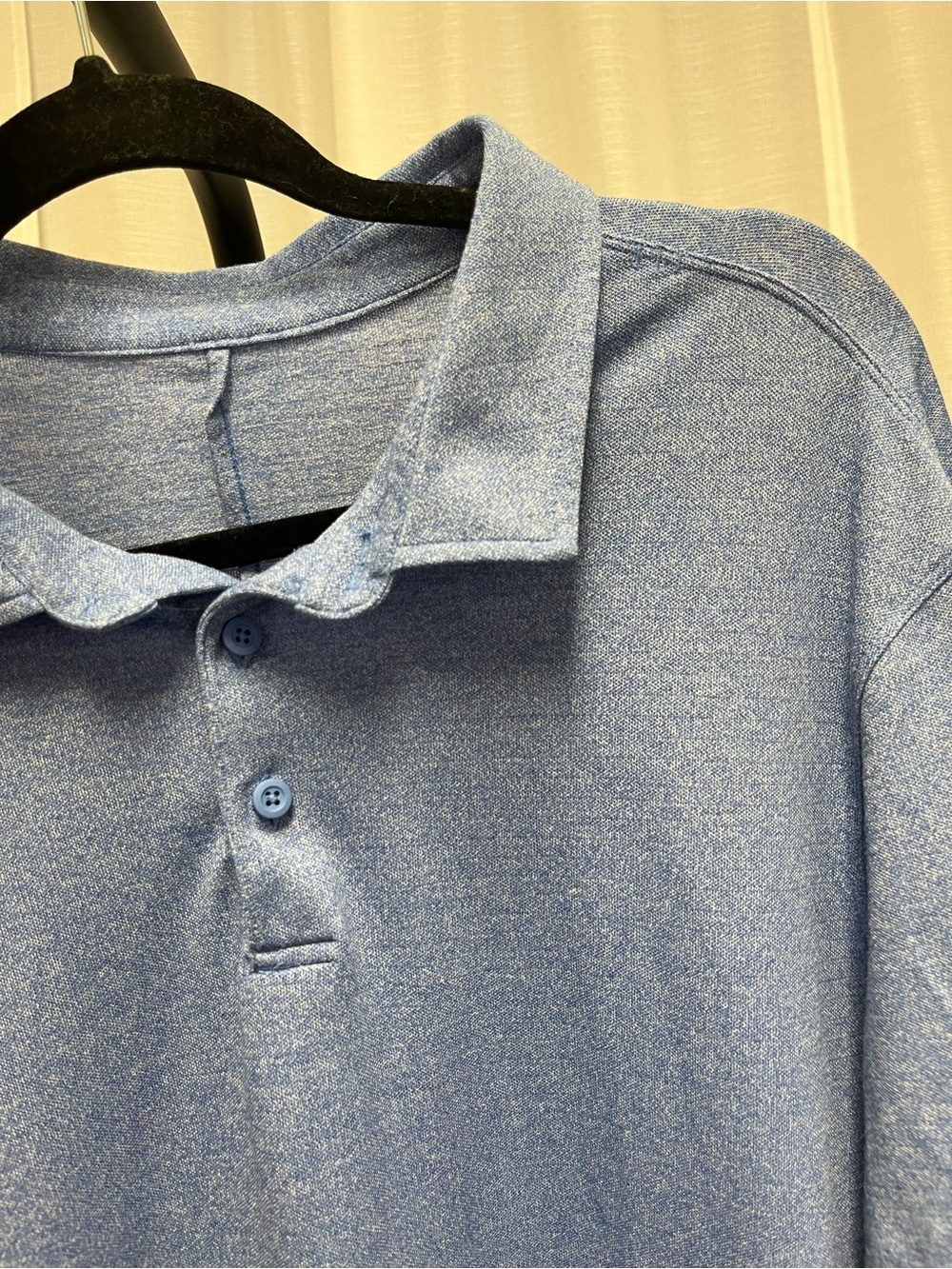 Lululemon Soft Jersey Short-Sleeve Polo Shirt in blue | size large - Picture 5 of 7
